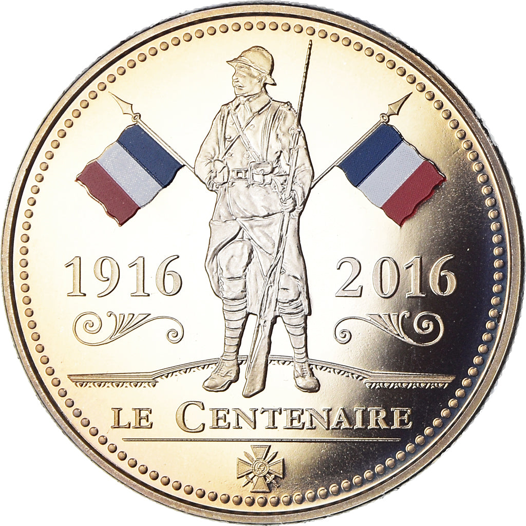 France, Medal, Première Guerre Mondiale, Centenaire, WAR, 2016, MS(65-70)