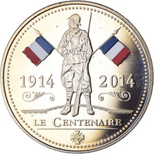 França, medalha, Première Guerre Mondiale, Centenaire, WAR, 2016, MS(65-70)