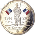 França, medalha, Première Guerre Mondiale, Centenaire, WAR, 2016, MS(65-70)