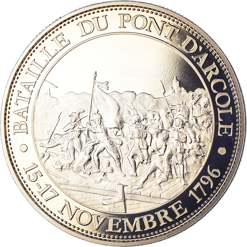 Francia, medalla, Napoléon Bonaparte, Bataille d'Arcole (1796), History, SC+