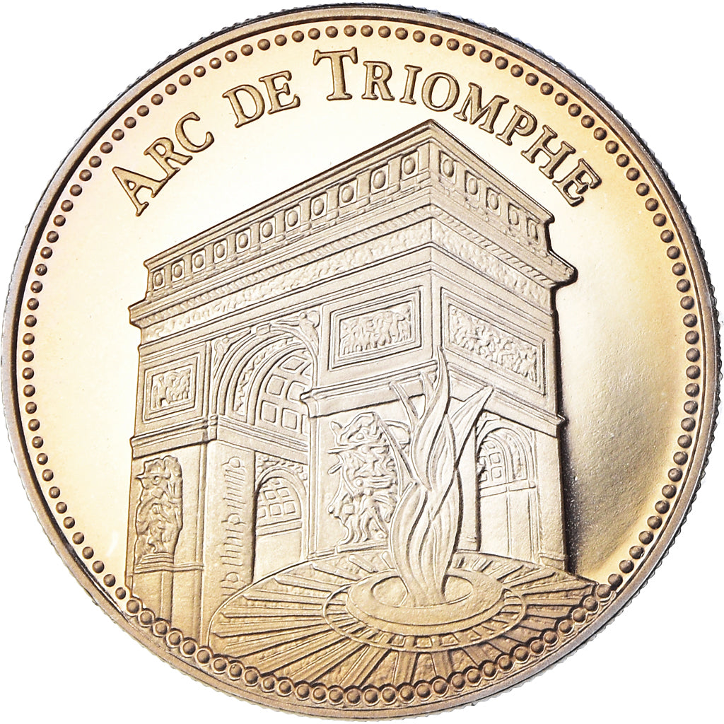 France, Medal, Paris - L'Arc de Triomphe, Patrimoine Culturel, MS(65-70)
