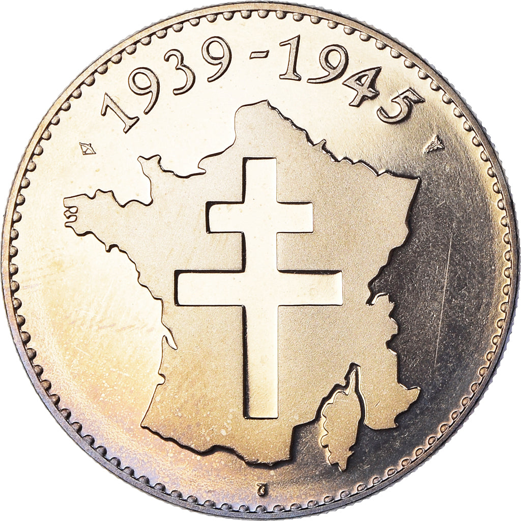 Francja, medal, 1939-1945, Conseil National de la Résistance, Jean Moulin, WAR