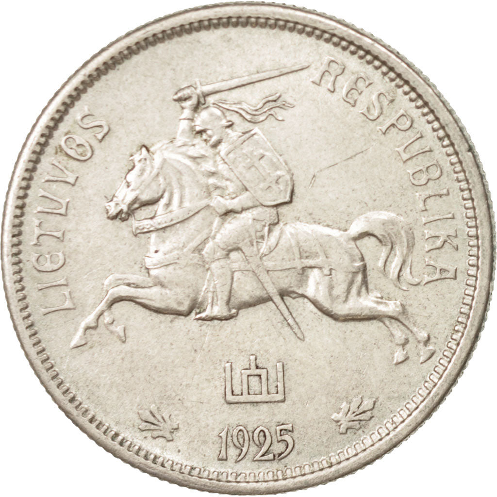Münze, Lithuania, 5 Litai, 1925, King's Norton, SS+, Silber, KM:78