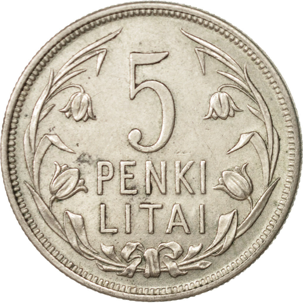 Münze, Lithuania, 5 Litai, 1925, King's Norton, SS+, Silber, KM:78