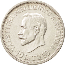 Lithuania, 10 Litu, 1938, EF(40-45), Silver, KM:84