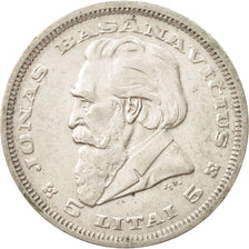 Lituania, 5 Litai, 1936, BB, Argento, KM:82