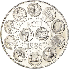 Frankreich, Medaille, Ecu Europa, Marianne, Politics, 1986, STGL, Kupfer-Nickel