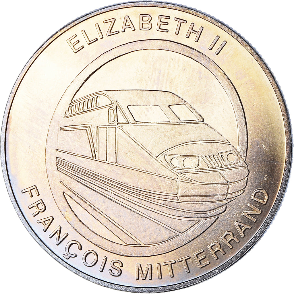 France, Medal, Tunnel sous la Manche - Elizabeth II, Mitterrand, Politics, 1994