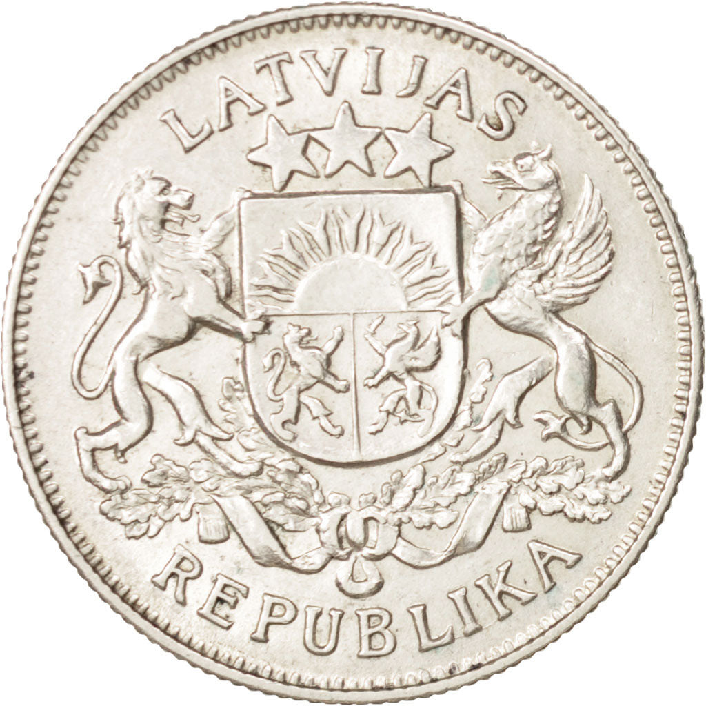 Latvia, 2 Lati, 1925, SUP, Argent, KM:8
