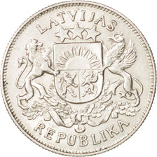 Latvia, 2 Lati, 1925, SUP, Argent, KM:8