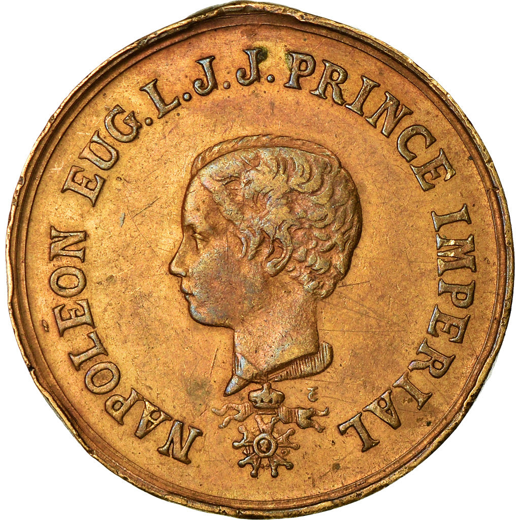 France, Medal, Napoléon Eugène Louis, Prince Impérial, History, AU(50-53)