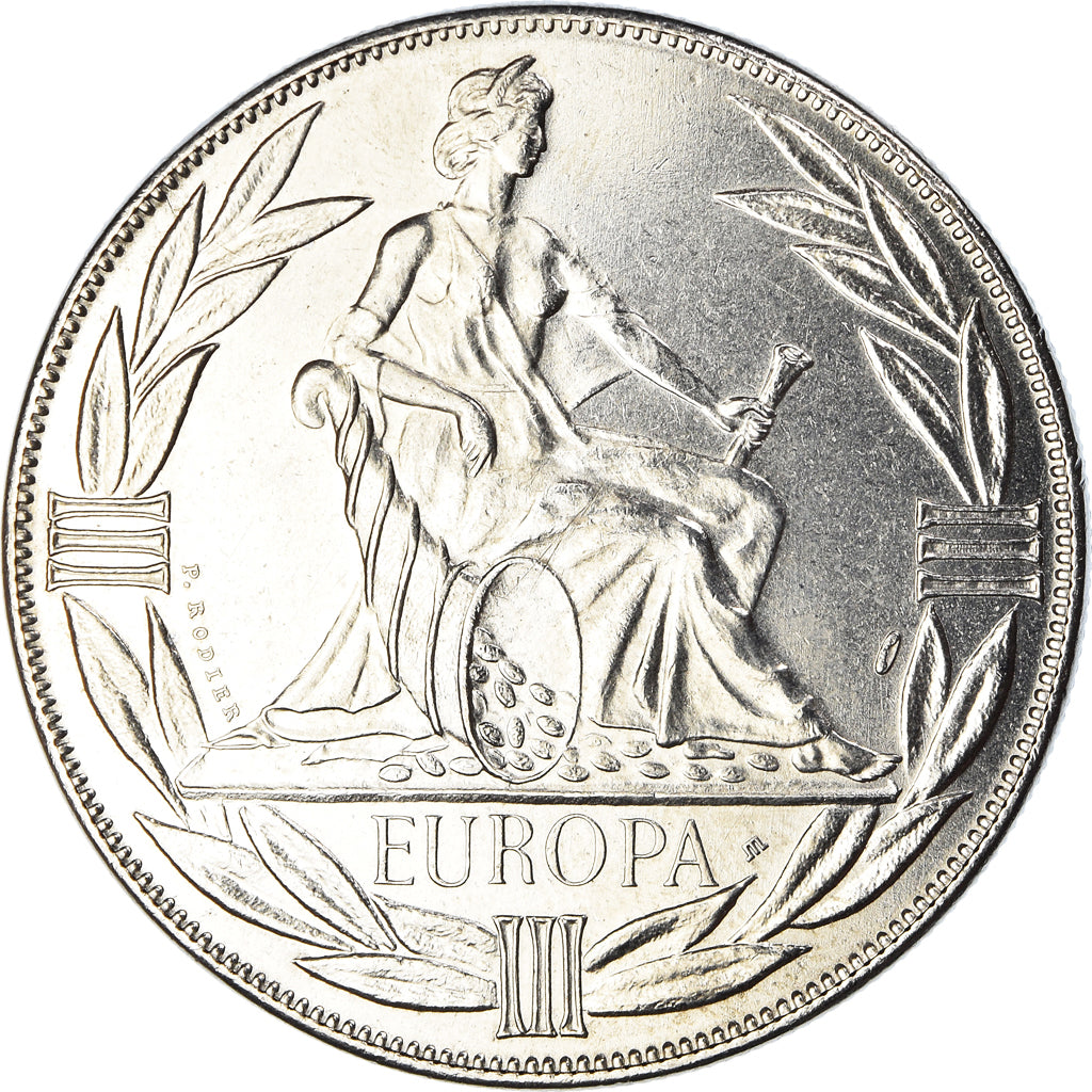 França, medalha, Ecu Europa, Europe Assise, Politics, 1983, Rodier, MS(65-70)