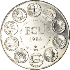 France, Médaille, Ecu Europa, Europe Assise, Politics, 1984, Rodier, FDC