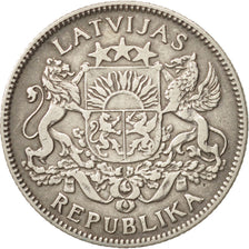 Latvia, Lats, 1924, EF(40-45), Silver, KM:7