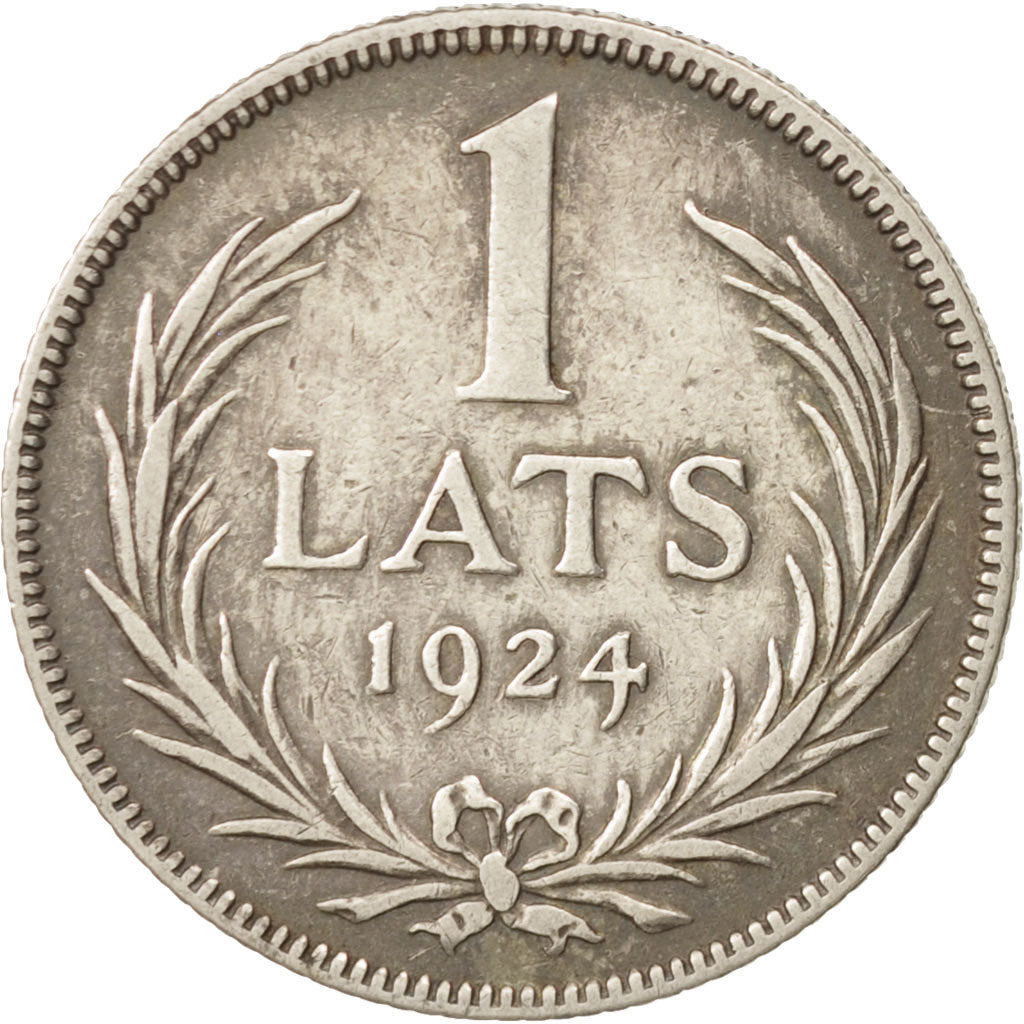 Latvia, Lats, 1924, TTB, Argent, KM:7