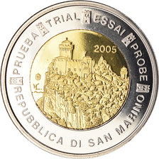 San Marino, 2 Euro, Essai-Trial, 2005, STGL, Bi-Metallic