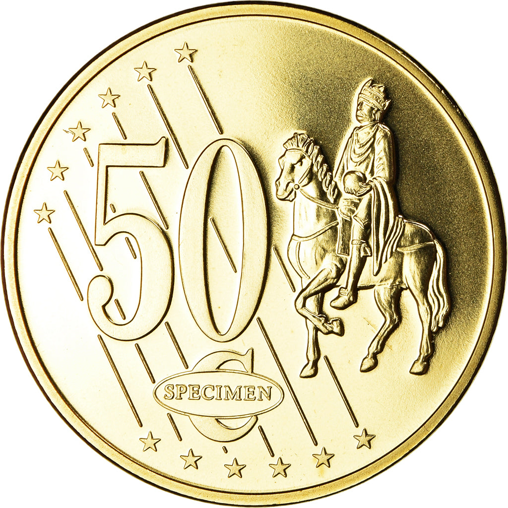 San Marino, 50 Euro Cent, Essai-Trial, 2005, MS(65-70), Bi-Metallic