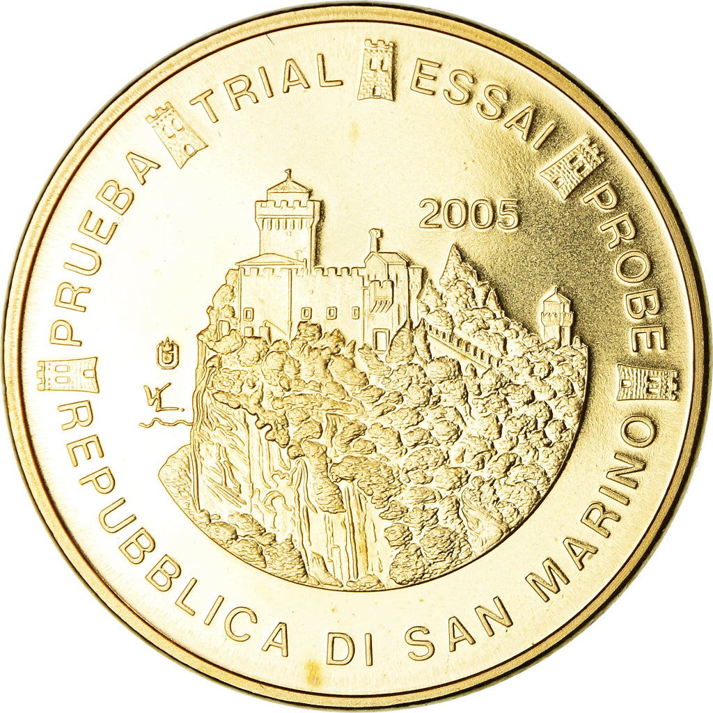 San Marino, 20 Euro Cent, Essai-Trial, 2005, MS(65-70), Bi-Metallic