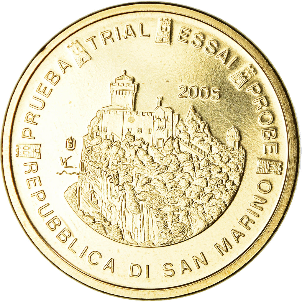 San Marino, 10 Euro Cent, Essai-Trial, 2005, FDC, Bi-metallico