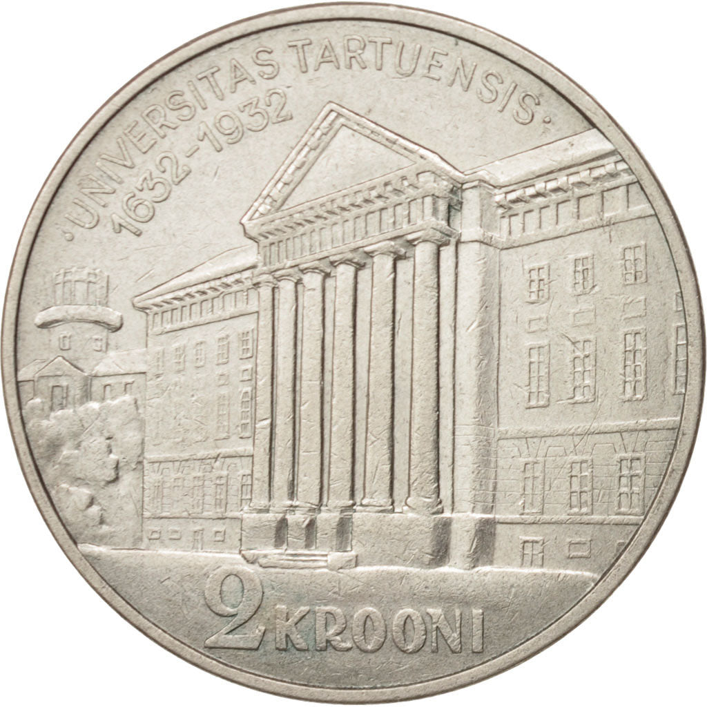 Estonia, 2 Krooni, 1932, TTB, Argent, KM:13