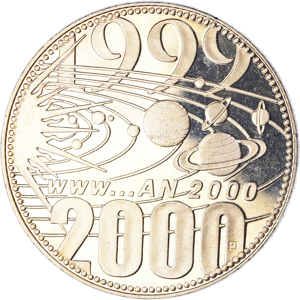 France, Medal, Europa, Passage à l'An 2000, Society, 2000, MS(65-70)