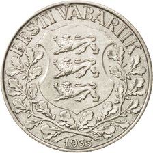 Estonia, Kroon, 1933, AU(50-53), Silver, KM:14