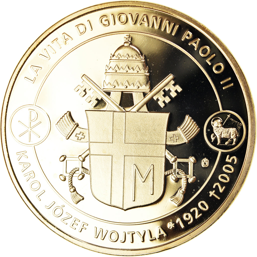 Vatican, Medal, L'Election du Pape Jean-Paul II, 2011, MS(65-70), Copper Gilt