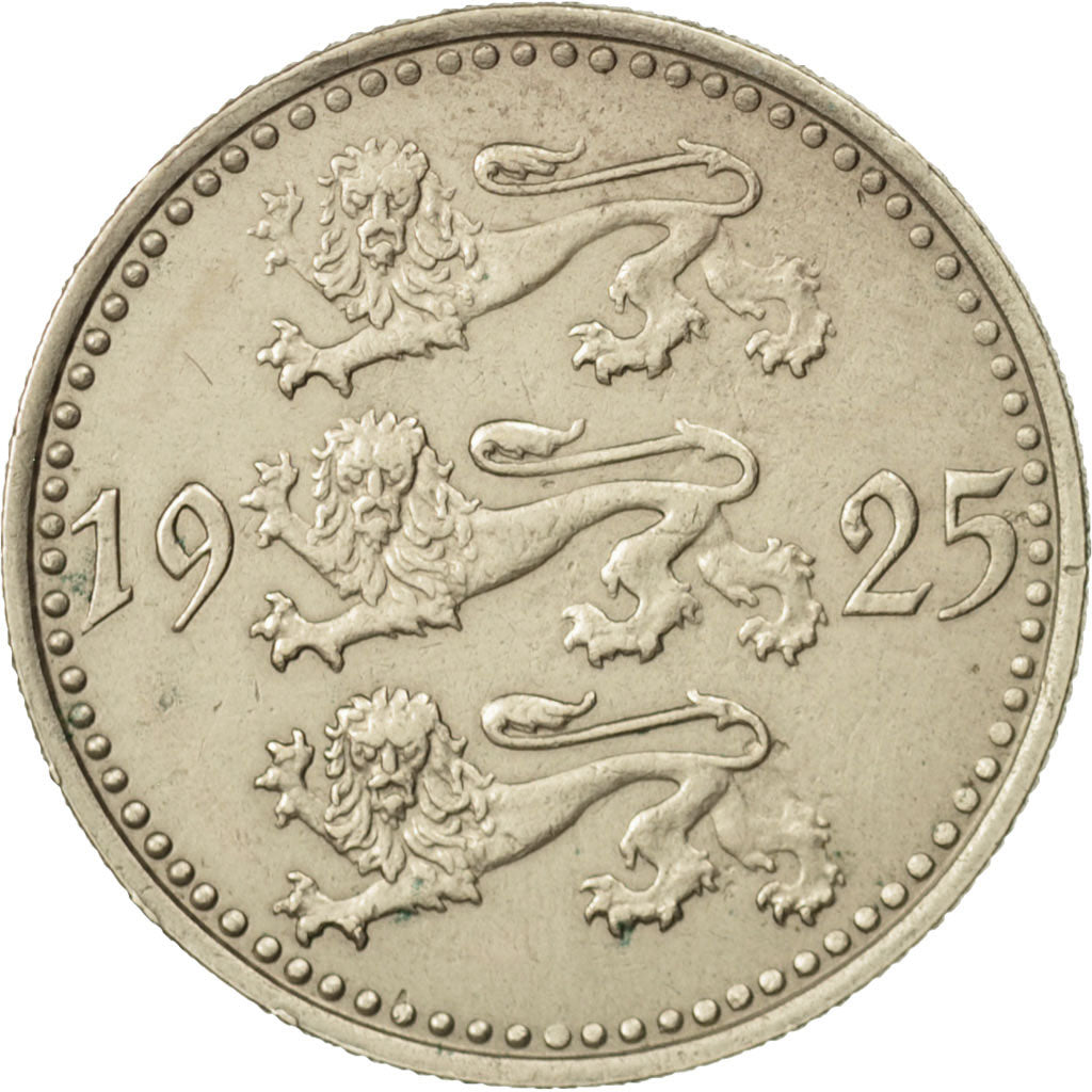 Estonia, 10 Marka, 1925, EF(40-45), Nickel-Bronze, KM:4