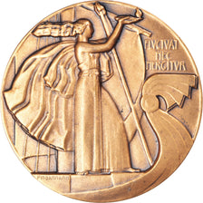France, Medal, Conseil de Paris, Dammann, Marianne, Art deco, MS(63), Bronze
