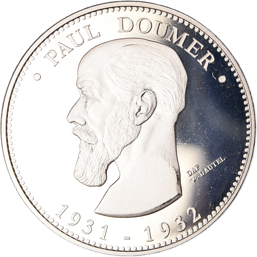 Francia, medalla, Les Présidents Français, Paul Doumer, Politics, Proof, FDC