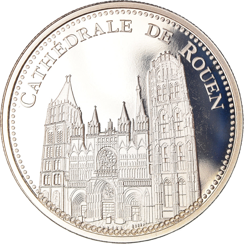France, Médaille, La Cathédrale de Rouen, Patrimoine, Proof, FDC, Cupro-nickel