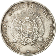 Uruguay, 50 Centesimos, 1894, Uruguay Mint, EF(40-45), Silver, KM:16