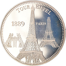 France, Medal, Paris - La Tour Eiffel, Patrimoine, Proof, MS(65-70)
