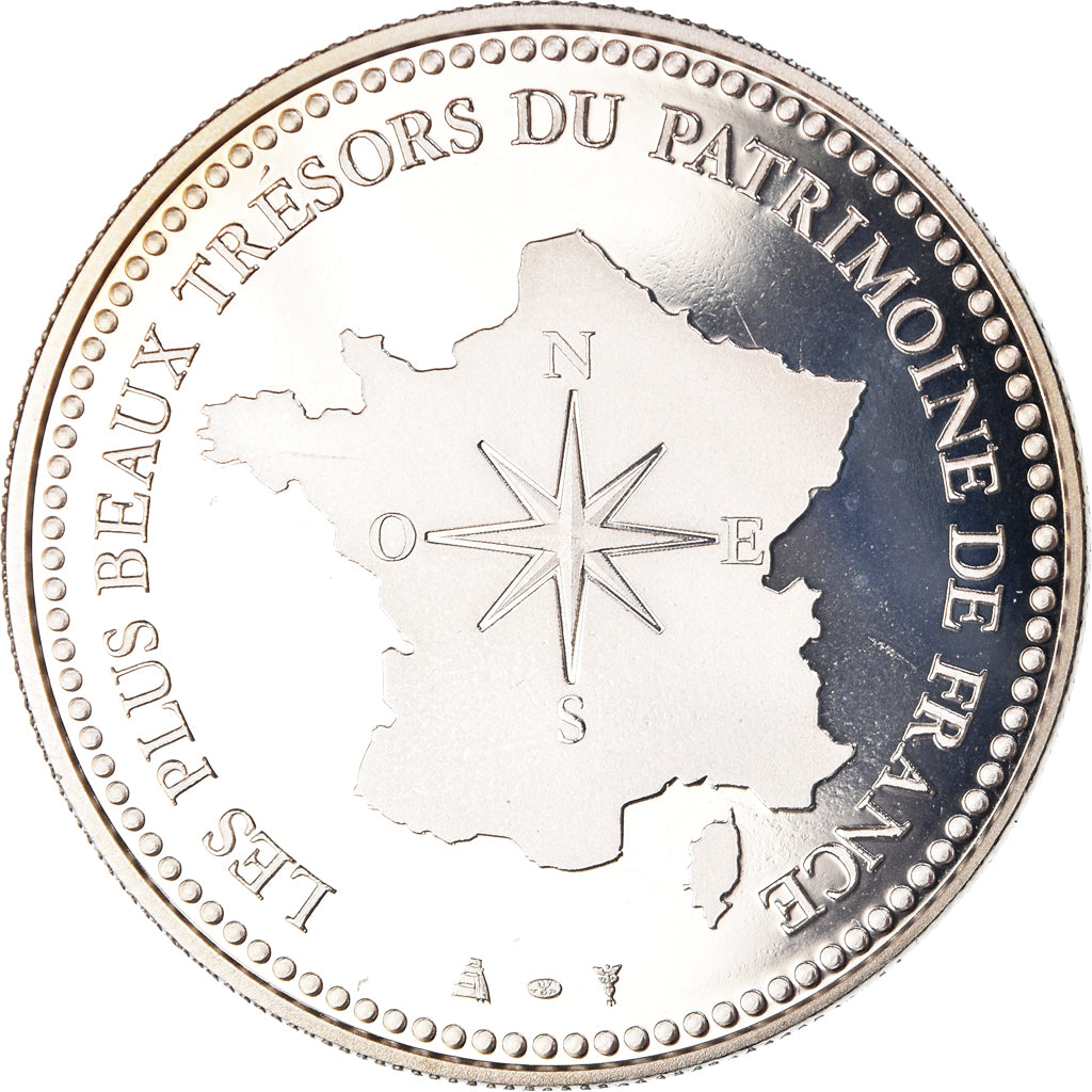 France, Medal, Notre Dame de Lourdes, Patrimoine, Proof, MS(65-70)