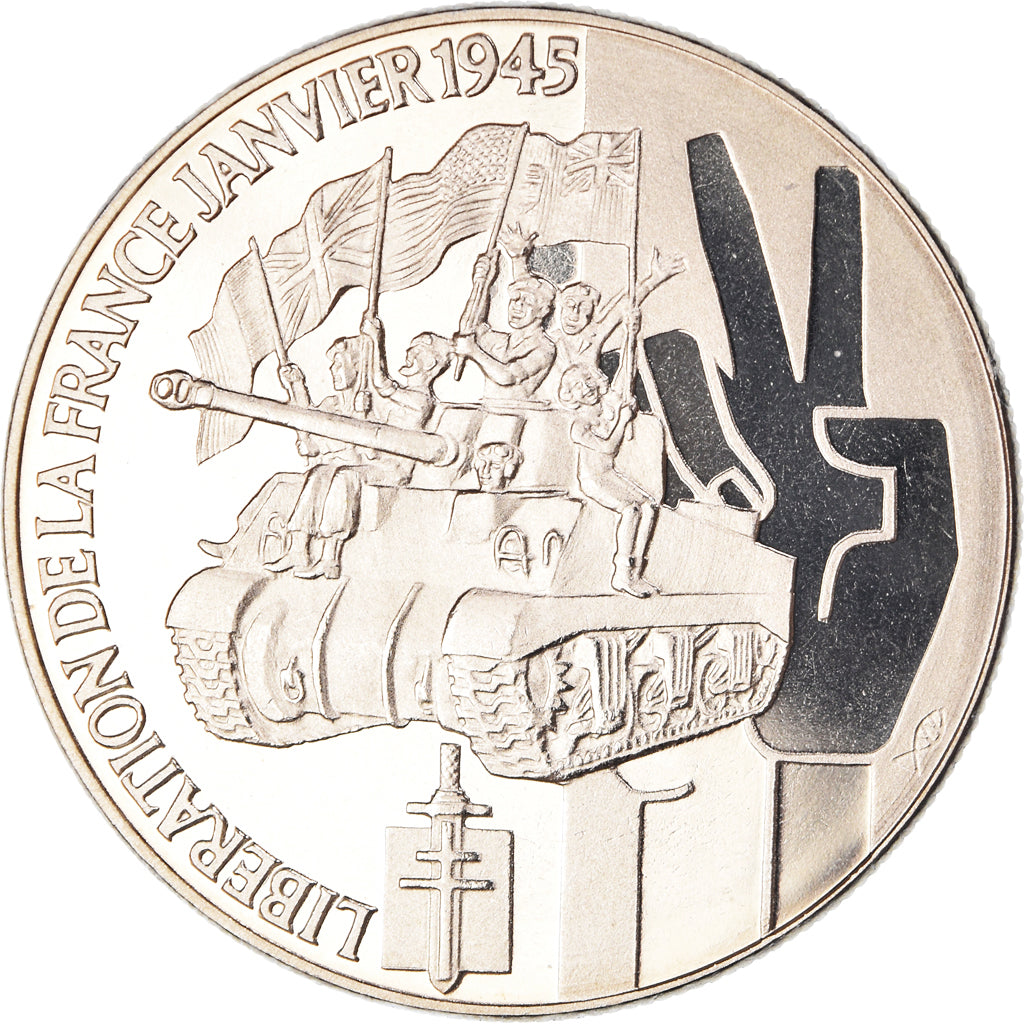 France, Médaille, Libération de la France 1945, WAR, FDC, Cupro-nickel