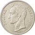 Venezuela, Gram 25, 5 Bolivares, 1935, EF(40-45), Silver, KM:24.2