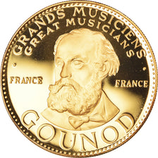 France, Medal, Gounod, Musique, 1991, Proof, MS(65-70), Vermeil