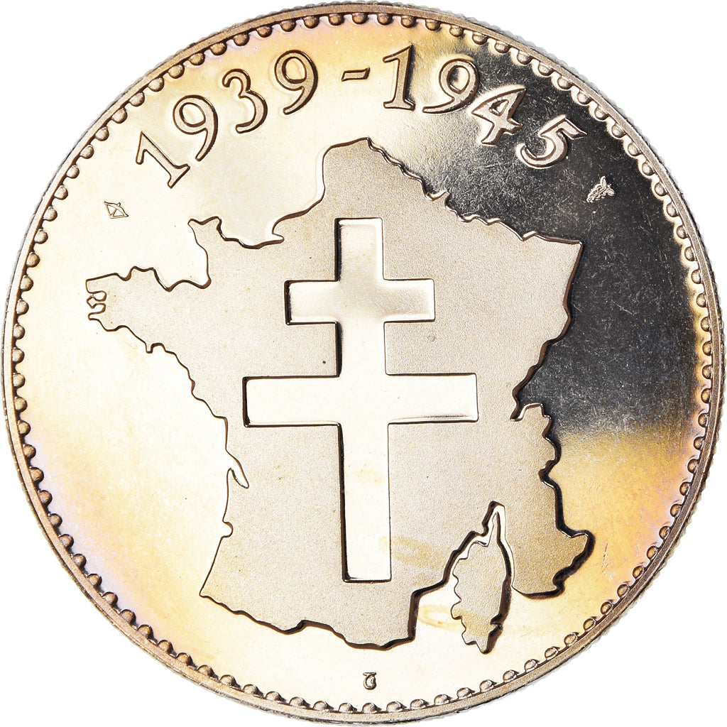 Francia, medalla, Seconde Guerre Mondiale, Campagne d'Italie, WAR, FDC, Cobre -