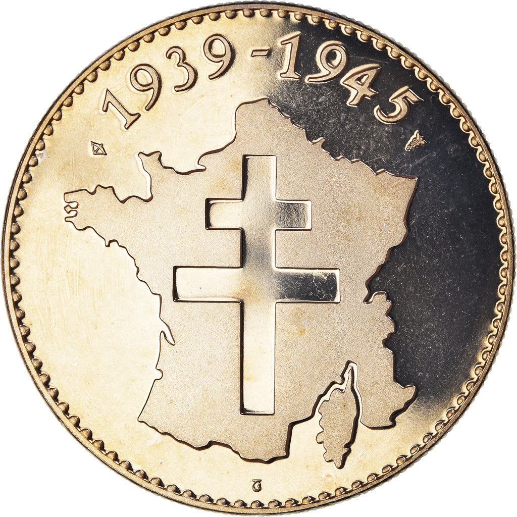 France, Medal, La Bataille de Bir Hakeim, WAR, MS(65-70), Copper-nickel