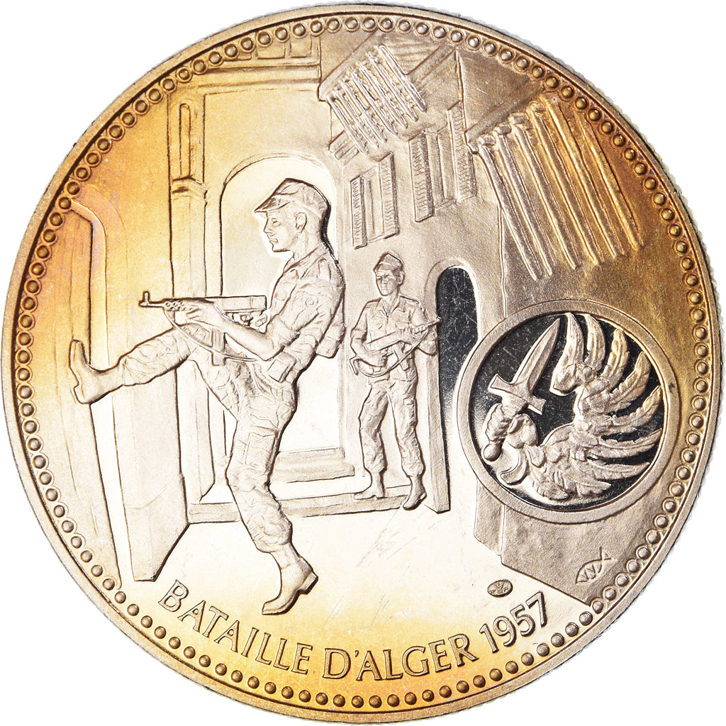 França, medalha, Bataille d'Alger, WAR, MS(65-70), Cobre-níquel