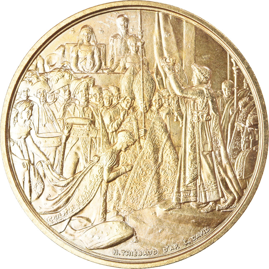 France, Médaille, Le sacre de Napoléon Ier par Pie VII, History, Brenet, SPL+