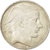 Belgium, 20 Francs, 20 Frank, 1951, AU(50-53), Silver, KM:141.1