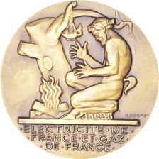 Francja, medal, Électricité de France et gaz de France, Dropsy, MS(63)
