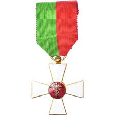 France, Croix Emaillée, Caducée, Medicine, Médaille, Non circulé, Laiton, 38