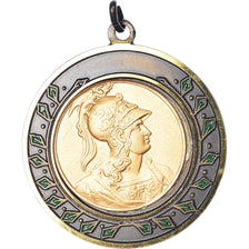 France, Medal, Troisième République, Marianne Casquée au Dragon, AU(55-58)