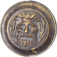 France, Applique, Homme Barbu, Haut Relief, EF(40-45), Brass