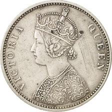 INDIA-BRITISH, Victoria, Rupee, 1876, Bombay, EF(40-45), Silver, KM:473.2
