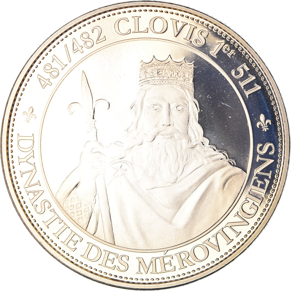 France, Médaille, Clovis Ier, Roi de France, Dynastie des Mérovingiens