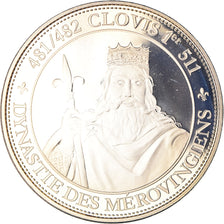 France, Médaille, Clovis Ier, Roi de France, Dynastie des Mérovingiens