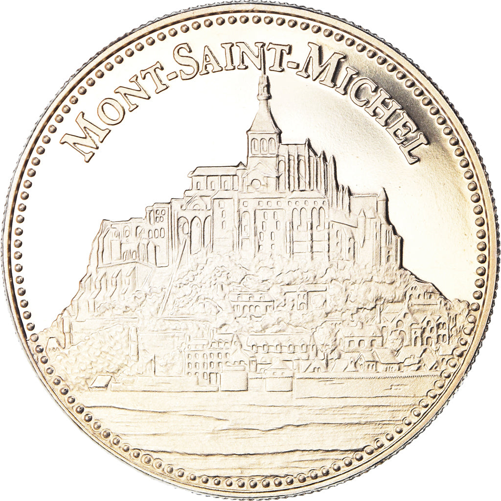 France, Medal, Le Mont Saint-Michel, Patrimoine, MS(65-70), Copper-nickel
